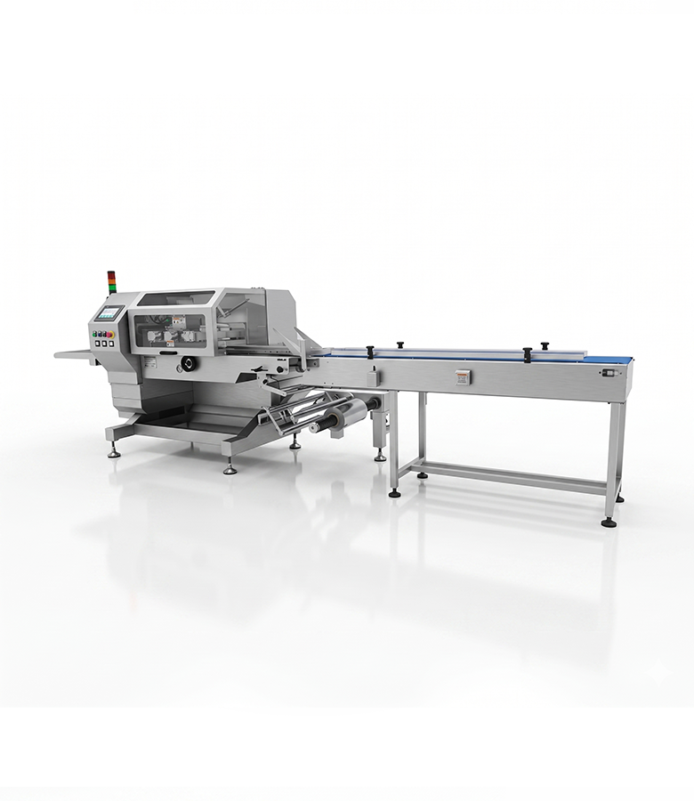 AHP-500BB-S4 Bottom Film Flow Wrapper Machine