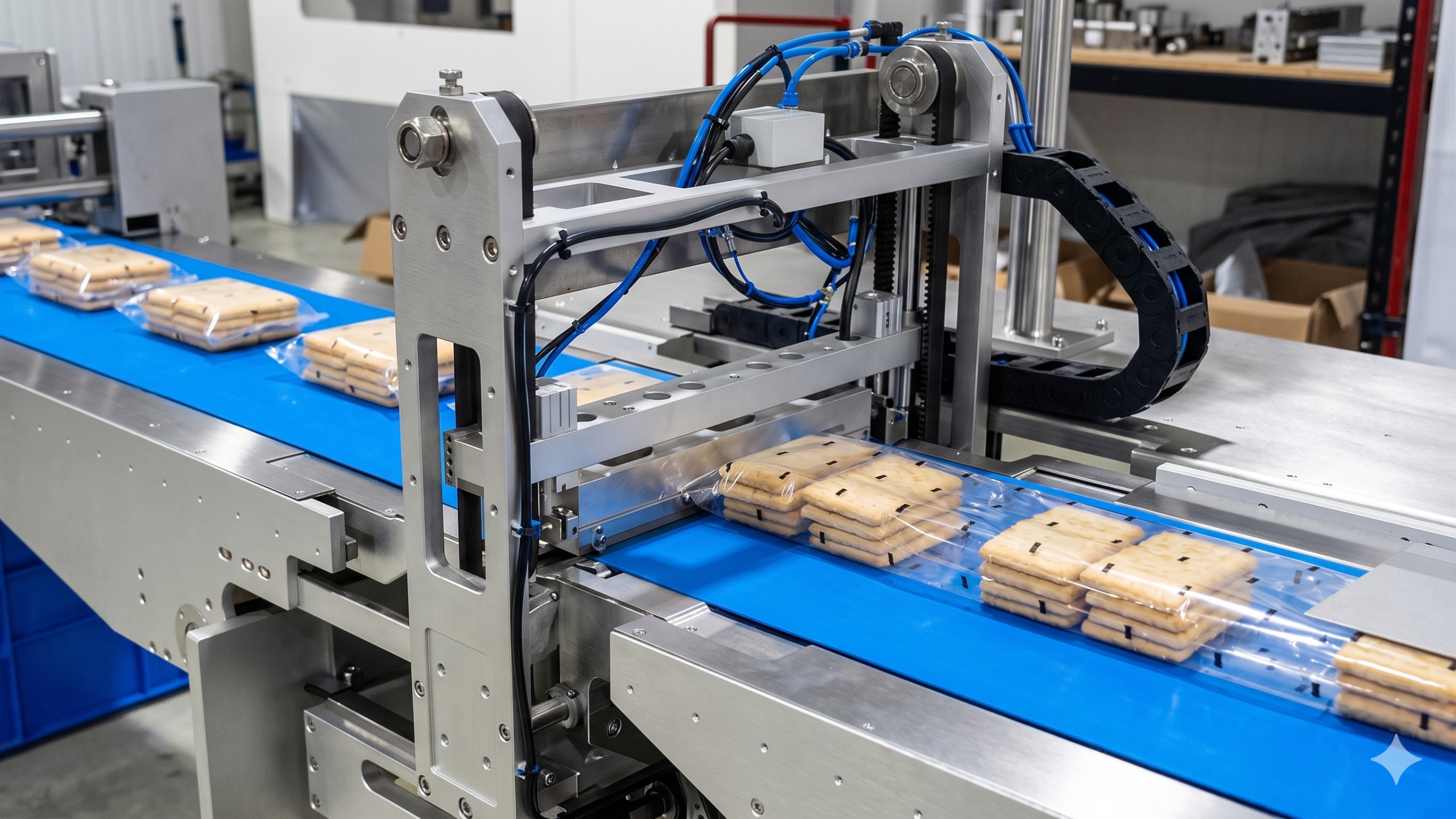 AHP-700BM-S4 Box Motion Top Film Flow Wrapper Machinen1